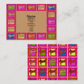 Dackel-Quilt-Visitenkarten Visitenkarte (Vorne/Hinten)