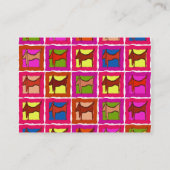 Dackel-Quilt-Visitenkarten Visitenkarte (Rückseite)