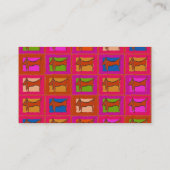 Dackel-Quilt-Visitenkarten Visitenkarte (Rückseite)