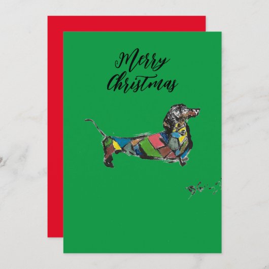 DACKEL R FEIERTAGSKARTE (Vorne/Hinten)