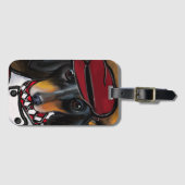 DACKEL RACER GEPÄCKANHÄNGER (Vorderseite (Horizontal))