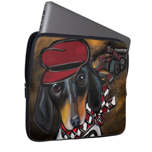 DACKEL RACER LAPTOPSCHUTZHÜLLE (Vorne Rechts)