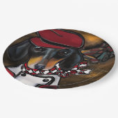 DACKEL RACER PAPPTELLER (Schrägansicht)