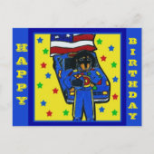 DACKEL RACER POSTKARTE (Vorderseite)