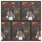 Dackel Racer Stoff (Muster)