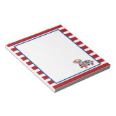 Dackel Red, White und Blue Notepad Notizblock (angewinkelt)