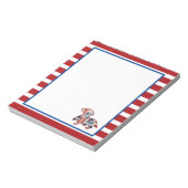 Dackel Red, White und Blue Notepad Notizblock (Rotiert)