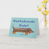 Dackel-Regel Karte (Gelbe Blume)