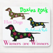 Dackel-Regel Mousepad (Vorne)