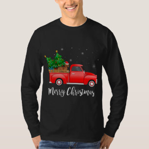 Dackel Reiten Truck Weihnachtsdekoration T-Shirt