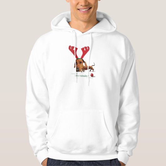 Dackel-Ren Hoodie (Vorderseite)