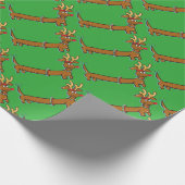 Dackel Rentier Geschenkpapier (Ecke)