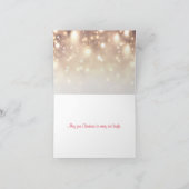 Dackel Rentier Weihnachtskarte Karte (Innenseite)