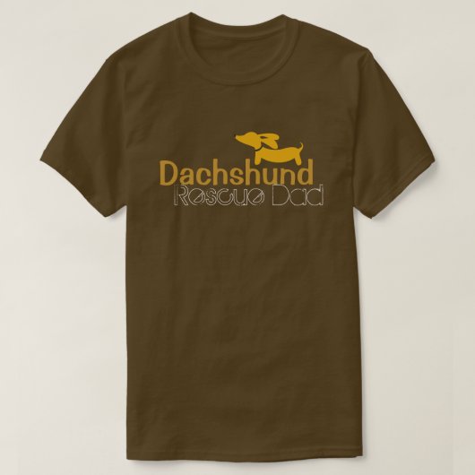 Dackel Resue Vater Dackel Hundeshirt T-Shirt (Design vorne)