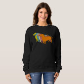 Dackel Retro Dackel Dackel Sweatshirt (Vorne ganz)