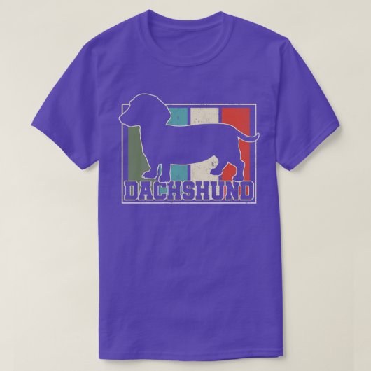 Dackel Retro Vintag 1 T-Shirt (Design vorne)