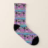 Dackel Rock and Roll Socken (Links - Innen)