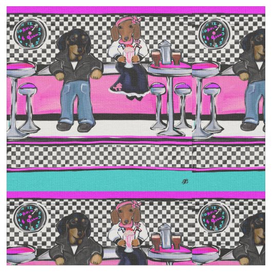 Dackel Rock and Roll Stoff (Nahaufnahme)