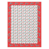 Dackel Rot Flandern Dackel Lover Weihnachten Tischdecke (Vorderseite)