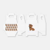 Dackel Roter Cartoon Geschenkschachtel (Ungefaltet)