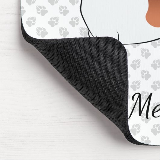 Dackel Roter Steg, glatter Ziegenlappen, Cartoon D Mousepad (Ecke)