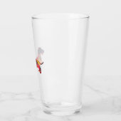 Dackel Rough Coated Geo Silhouette Multi Glas (Links)