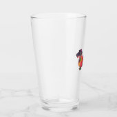 Dackel Rough Coated Geo Silhouette Multi Glas (Rechts)