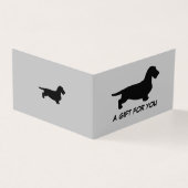 Dackel Rough Hair - Silhouette 1 (Vorderseite)