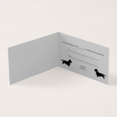 Dackel Rough Hair - Silhouette 1 (Innenseite)