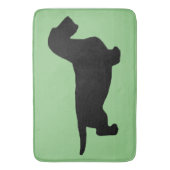 Dackel Rough Hair - Silhouette 1 Badematte (Vorderseite Vertikal)