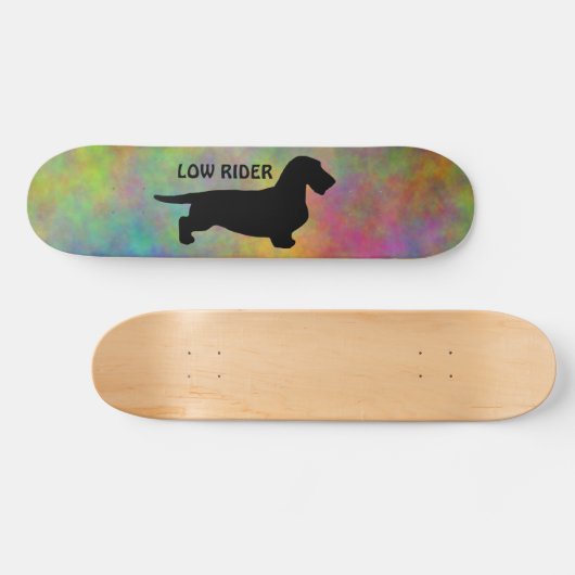 Dackel Rough Hair - Silhouette 1 Skateboard (Horizontal)