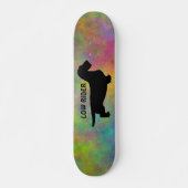 Dackel Rough Hair - Silhouette 1 Skateboard (Vorne)