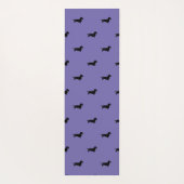 Dackel Rough Hair - Silhouette 1 Yogamatte (Rückseite)