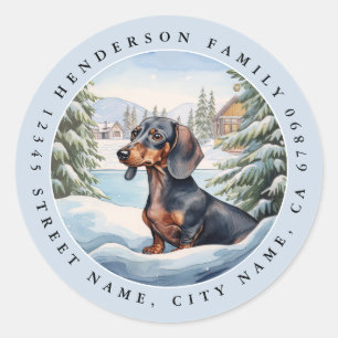 Dackel Round Stickers