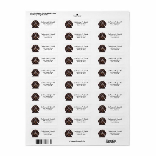 Dackel Rücksendeadresse (Vorne)