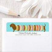 Dackel Rücksendeadressen-Aufkleber (Insitu)