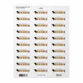 Dackel Rücksendeadressen-Aufkleber (Vorne)