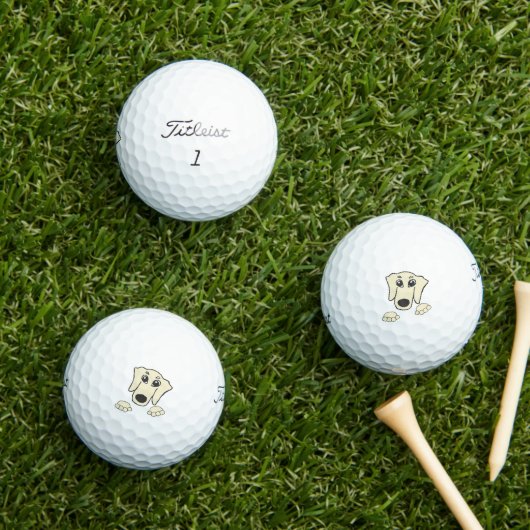 Dackel Sahne Pisse Cartoon Golfball (Insitu Gras)
