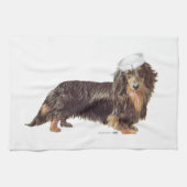 Dackel Sailor Handtuch (Horizontal)