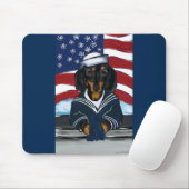 Dackel Sailor Mousepad (Mit Mouse)