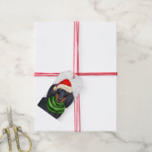 Dackel Santa Dog Weihnachten Geschenkanhänger (Mit Garn)