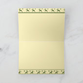 Dackel Santa Merry Weihnachtslandschaft Karte (Innenseite)