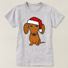 Dackel Santa Niedliche Weihnachtszeit Dackel Hunde T-Shirt