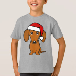 Dackel Santa Niedliche Weihnachtszeit Dackel Hunde T-Shirt