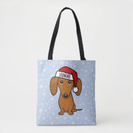 Dackel Santa Niedliche Weihnachtszeit Dackel Hunde Tasche