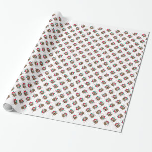 Dackel Santa Paws Geschenkpapier
