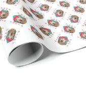 Dackel Santa Paws Geschenkpapier (Rolleneckpunkt)
