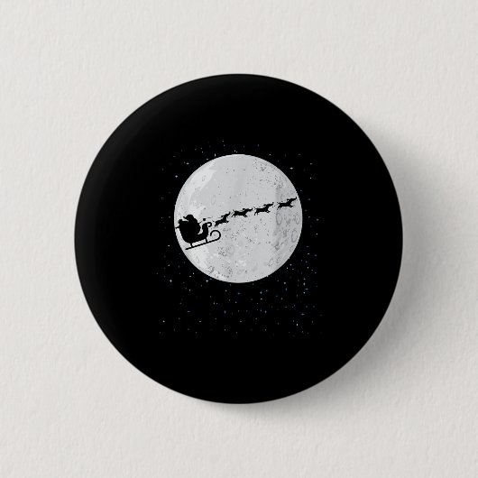 Dackel Santa Sleigh Dackel Dog Weihnachtsgeschenk Button (Vorderseite)