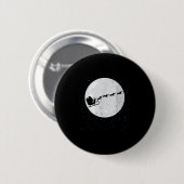Dackel Santa Sleigh Dackel Dog Weihnachtsgeschenk Button (Vorne & Hinten)