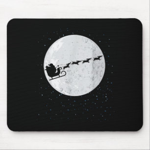 Dackel Santa Sleigh Dackel Dog Weihnachtsgeschenk Mousepad